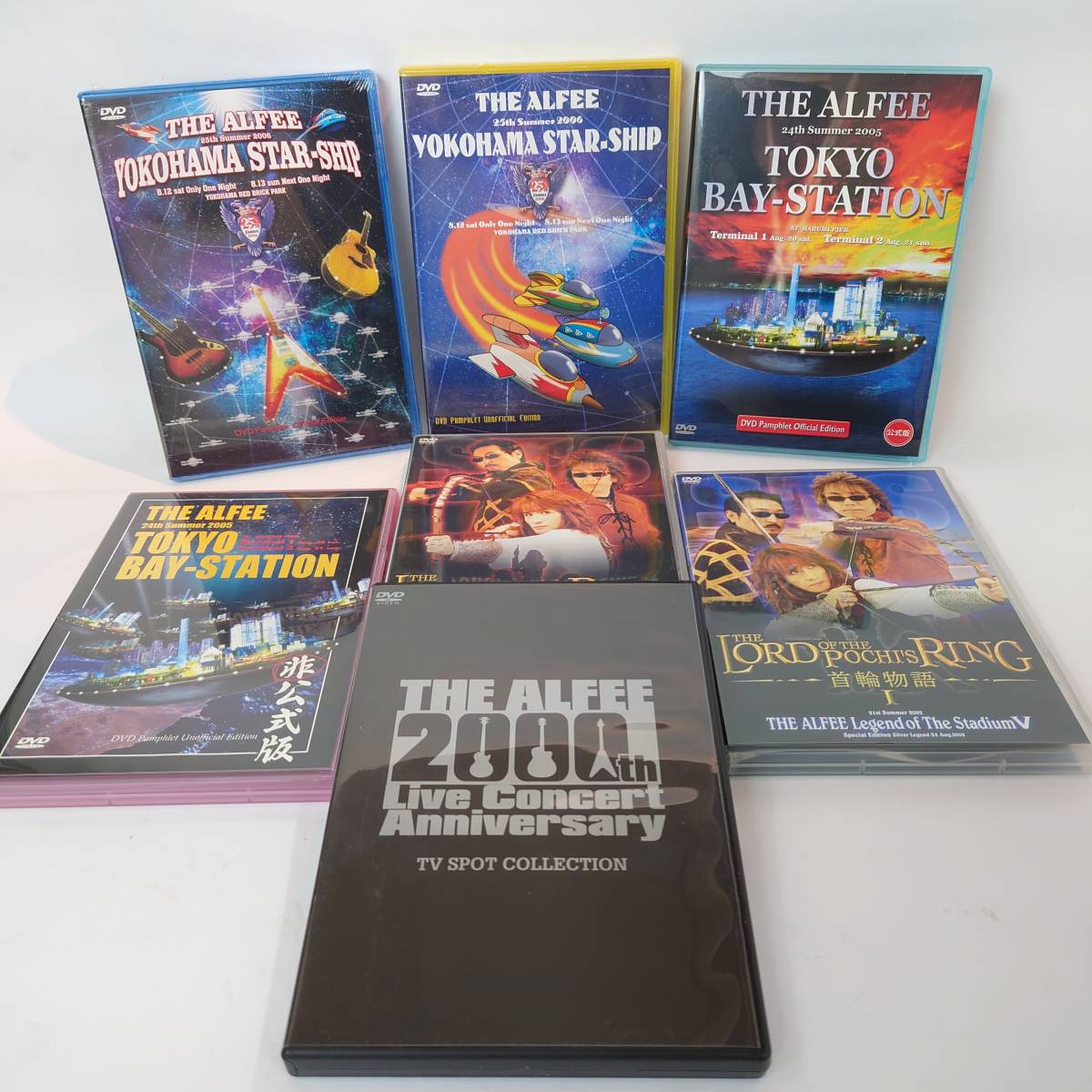 まとめ】 THE ALFEE DVD 7本 セット TOKYO BAY-STATION YOKOHAMA STAR