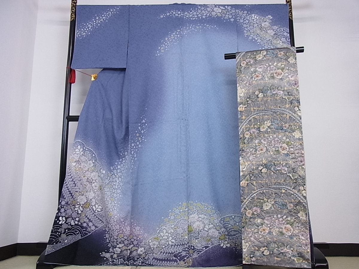 品質保証，安い 着物屋こころ 極上 吉乃一廉 幻の辻が花 訪問着 袋帯セット 絞り 金通し地 銀彩 逸品 nb286(仕立て上がり)｜売買されたオークション情報、yahooの商品情報をアーカイブ公開 - オークファン 仕立て上がり