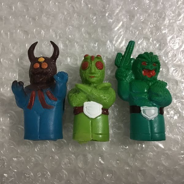 1円 ツクダ 仮面ライダー ソフビ 指人形 5体セット / 当時物の入札履歴