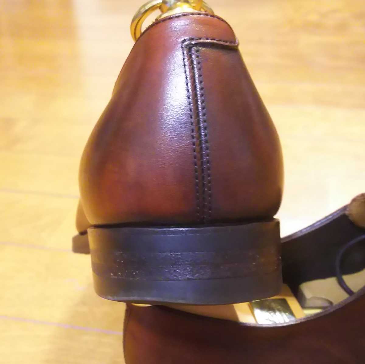 美品）三陽山長 友二郎 R2010 US7.5（25.5cm）シューツリーセット 