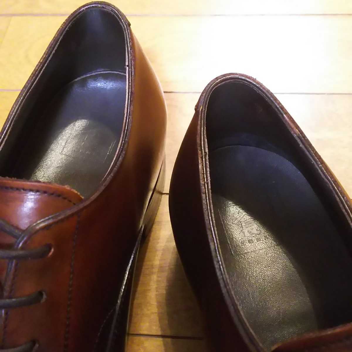 美品）三陽山長 友二郎 R2010 US7.5（25.5cm）シューツリーセット 