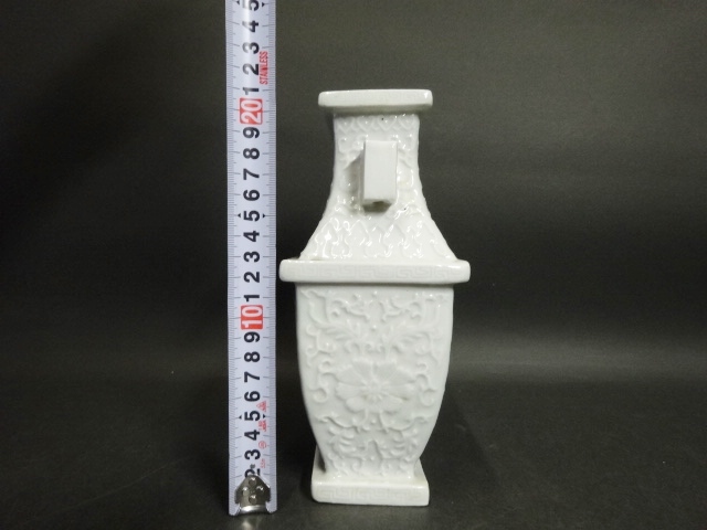 江時代 中国古玩 唐物 色絵龍花文壺 直径32㎝×高 【広吉堂】中国 古