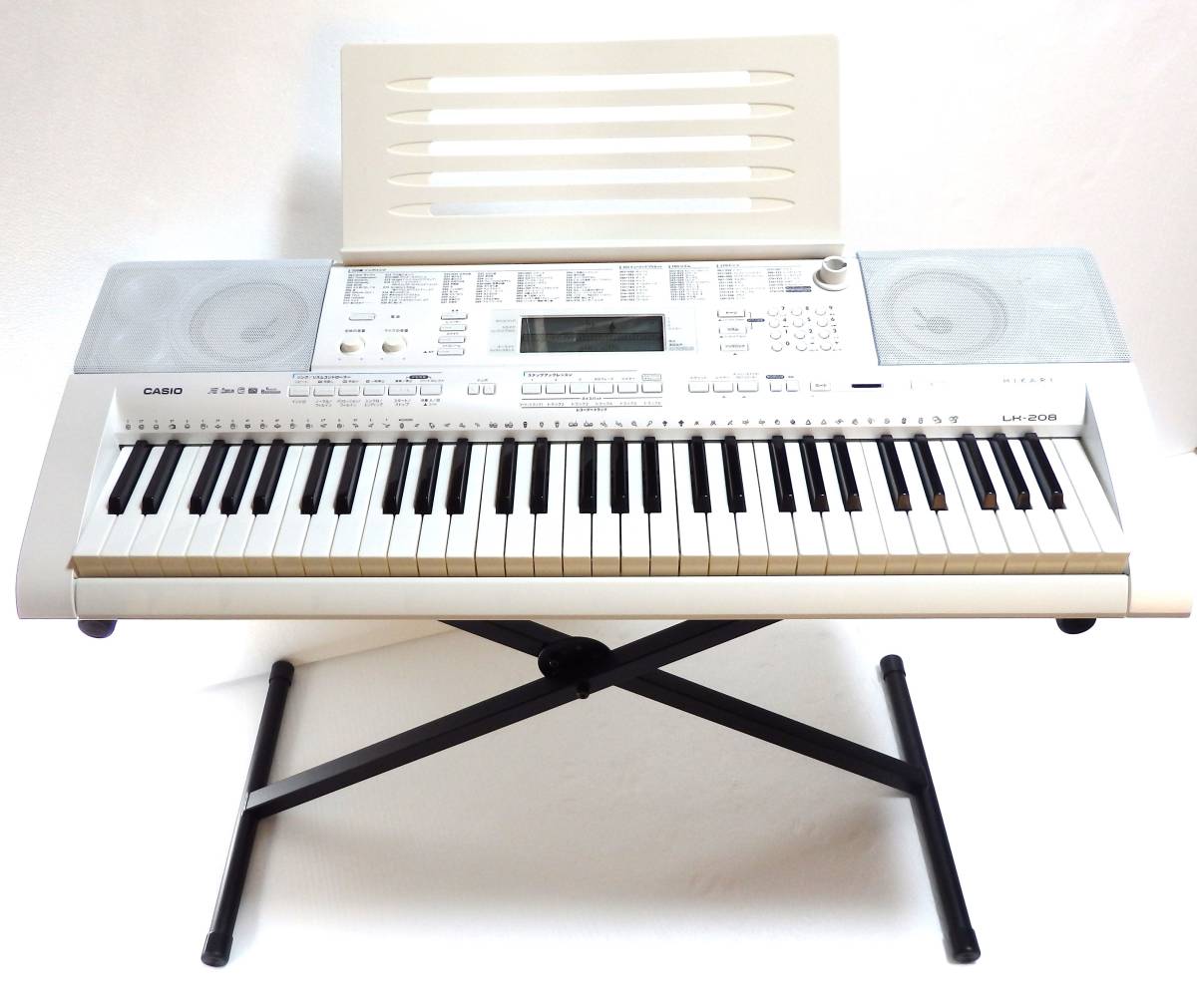 CASIO LK-208 キーボード 光ナビゲーション スタンド付き LK-208 CASIO