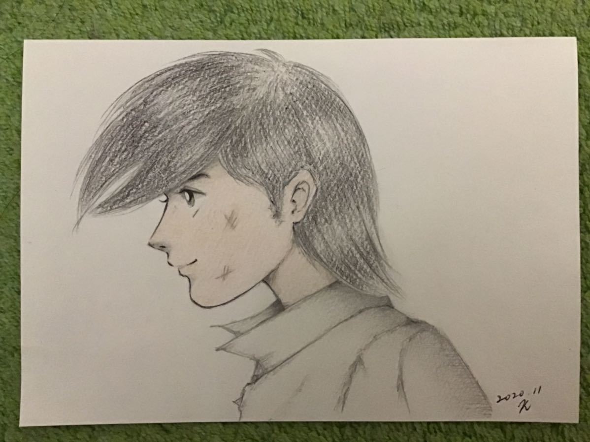 同人手書きイラスト オリジナル あしたのジョー 鉛筆 色鉛筆 ボールペン 画用紙 サイズ16 5 11 5 手描きイラスト 売買されたオークション情報 Yahooの商品情報をアーカイブ公開 オークファン Aucfan Com