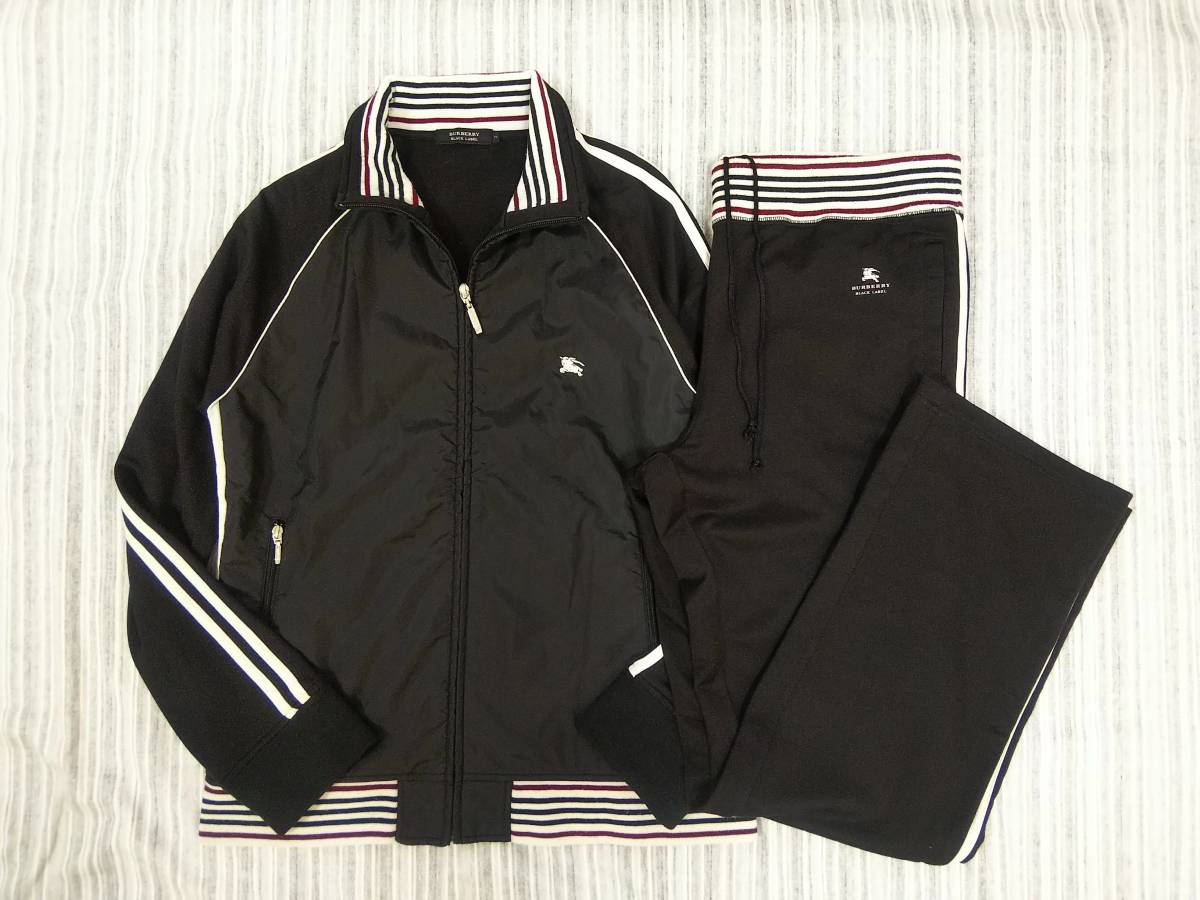赤字超特価，得価 良品 バーバリーブラックレーベル ジャージ上下セットアップ 2/Ｍ(その他)｜売買されたオークション情報、yahooの商品情報をアーカイブ公開 - オークファン 男性用