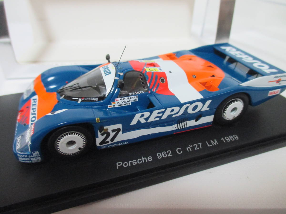 本物保証，爆買い 絶版 ポルシェ962Cレプソル 1989年 ルマン24時間レース 1/43(レーシングカー)｜売買されたオークション情報、yahooの商品情報をアーカイブ公開 - オークファン レーシングカー