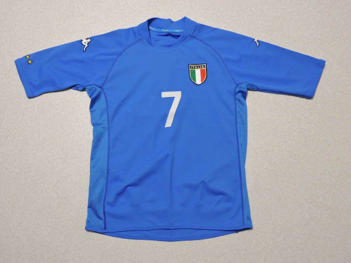最安値，新品 レア イタリア代表 #7 デルピエロ ユニフォーム Kappa製 02W杯(イタリア)｜売買されたオークション情報、yahooの商品情報をアーカイブ公開 - オークファン ユニフォーム
