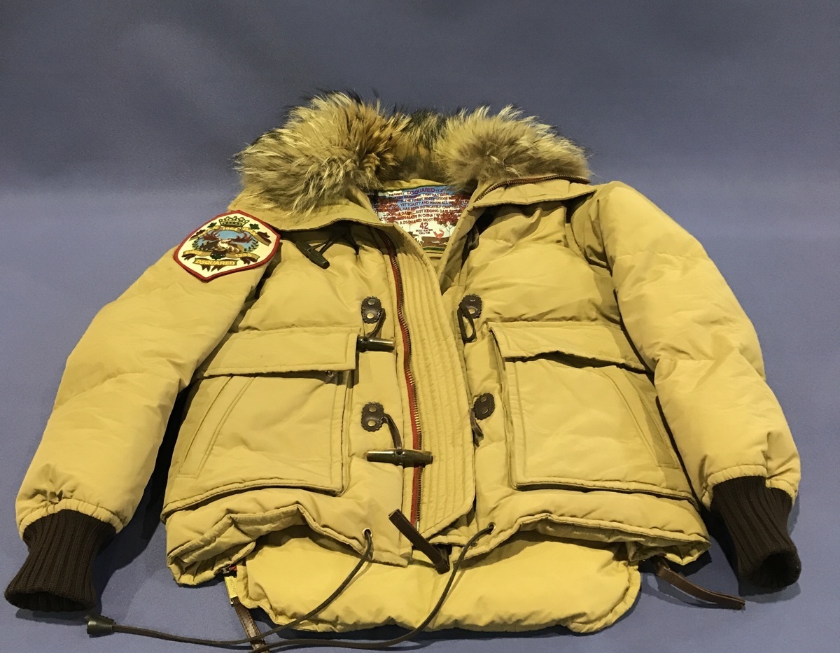 DSQUARED2 ディースクエアード ファーコート Mサイズ キャメル 防寒 冬 