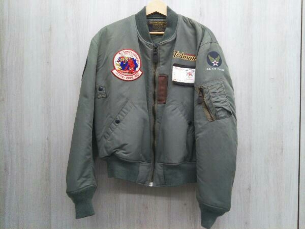 MA1/フライトジャケット TED COMPANY TEDMAN テッドマン サイズ40 カーキ フライトジャケット TEDMAN テッドマン U.S.A.F TMA-580 □604