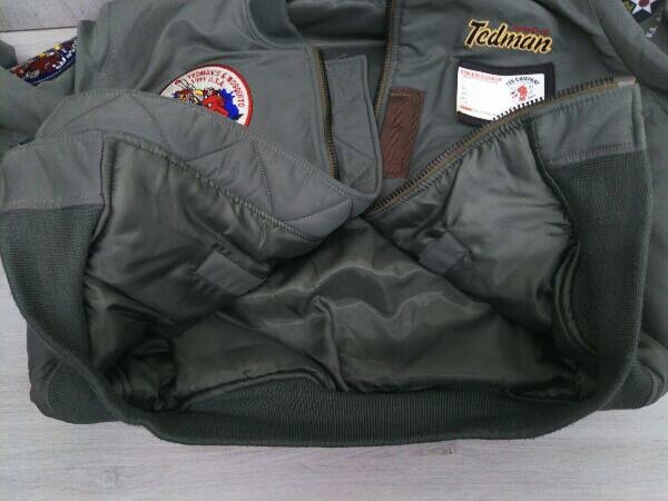 MA1/フライトジャケット TED COMPANY TEDMAN テッドマン サイズ40 カーキ フライトジャケット TEDMAN テッドマン U.S.A.F TMA-580 □604