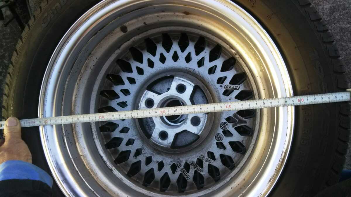 エンケイ メッシュ4穴15インチ6J 4本セットです。PCD100 ENKEI ピレリ