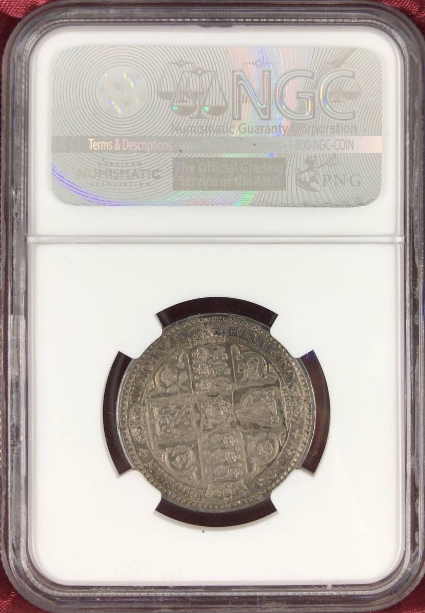 希少】NGC MS63 イギリス 1849年 ヴィクトリア ゴッドレスフローリン
