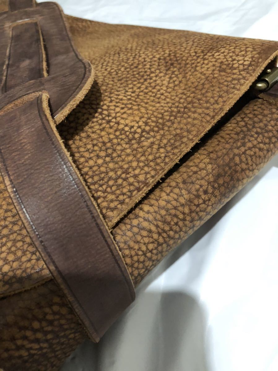 RRL 値下げ交渉あり。RRLダブルアールエル新品タグ付き バッグ　メール　メッセンジャー　レザー　 タグ付未使用ダブルアールエル デニム トートバッグ