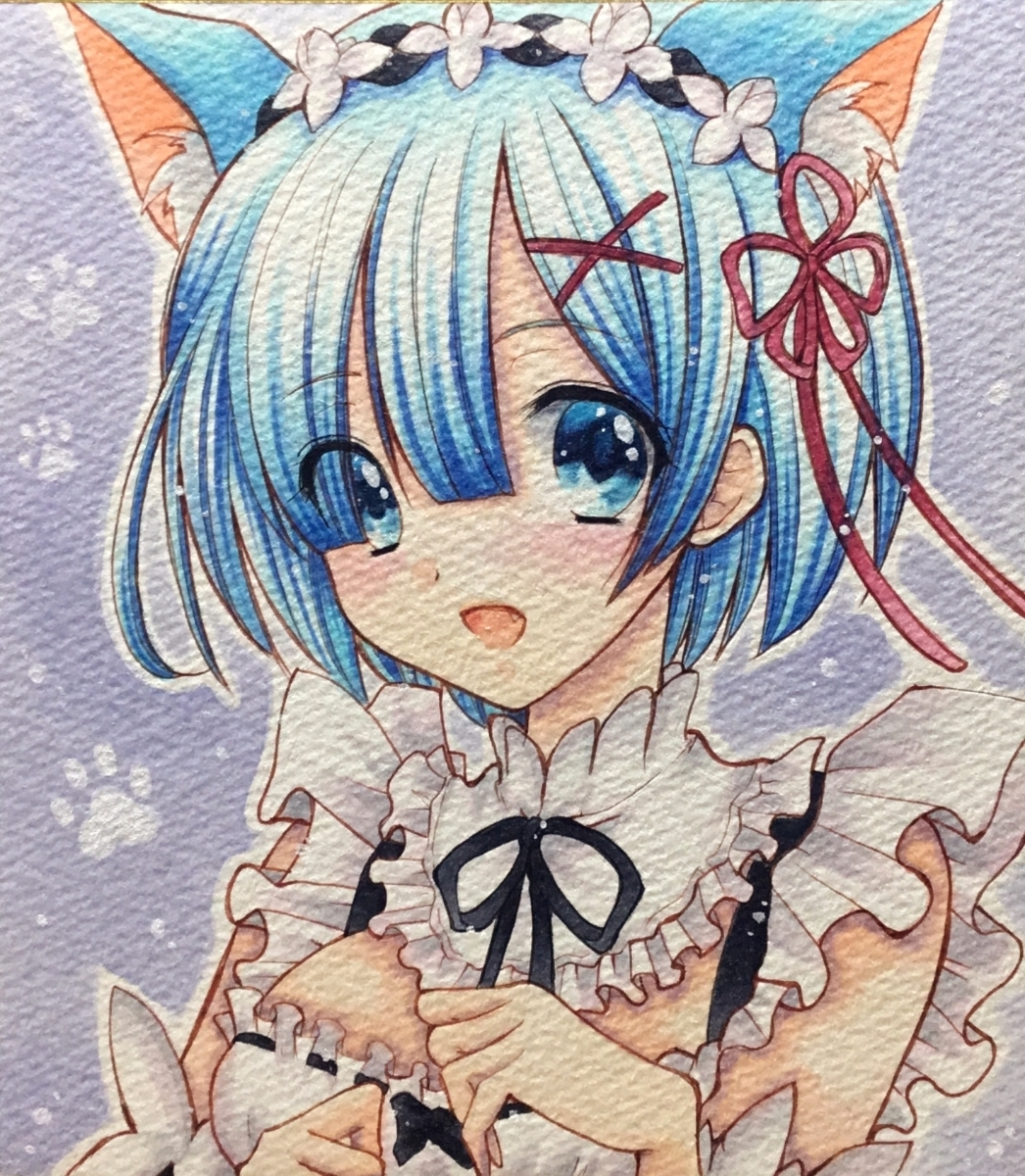 手描きイラスト】リクエスト作品 オリジナル 版権 A4 版権 オリジナル