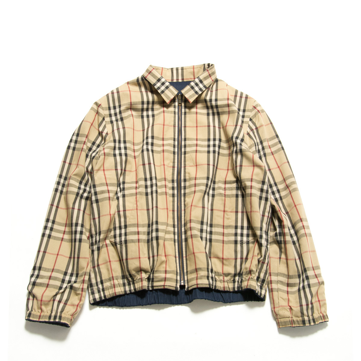 1円スタート BURBERRY バーバリー ノバチェック キャンバス レザー 