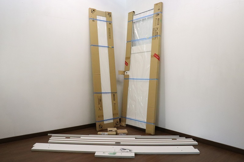  S1431 LIXIL/INAX 室内ドア リビングドア ガラス入 開き戸 1枚 収納ドア1枚 枠 ドア把手 旗丁番 丁番付 エリア限定(室内用)｜売買されたオークション情報、yahooの商品情報をアーカイブ公開 - オー 建具