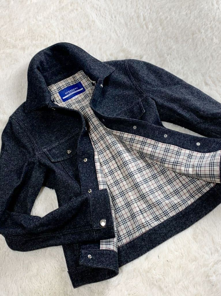 極美品！BURBERRY バーバリーブルーレーベル ウールジャケット 裏地総 