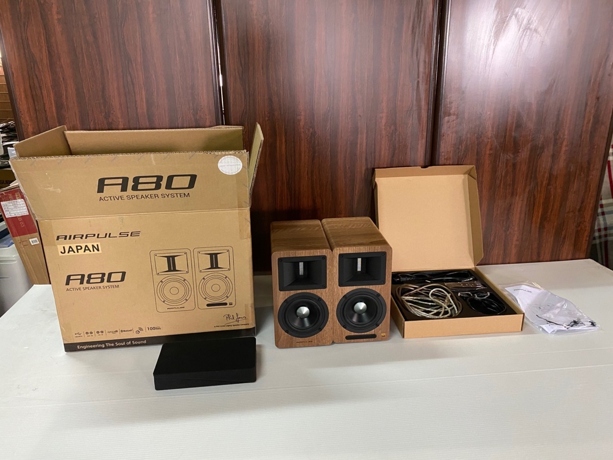 Hi-FiアクティブスピーカーAIRPULSE「A80」エアパルス/新品同様 【公式
