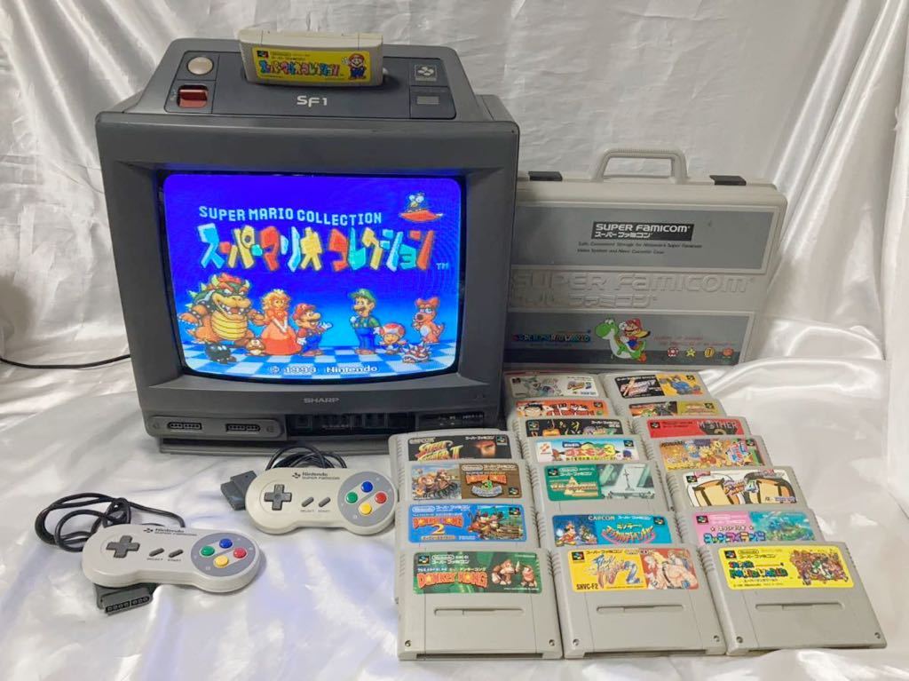 スーパーファミコン内蔵 カラーテレビ SHARP 14G-SF1 シャープ