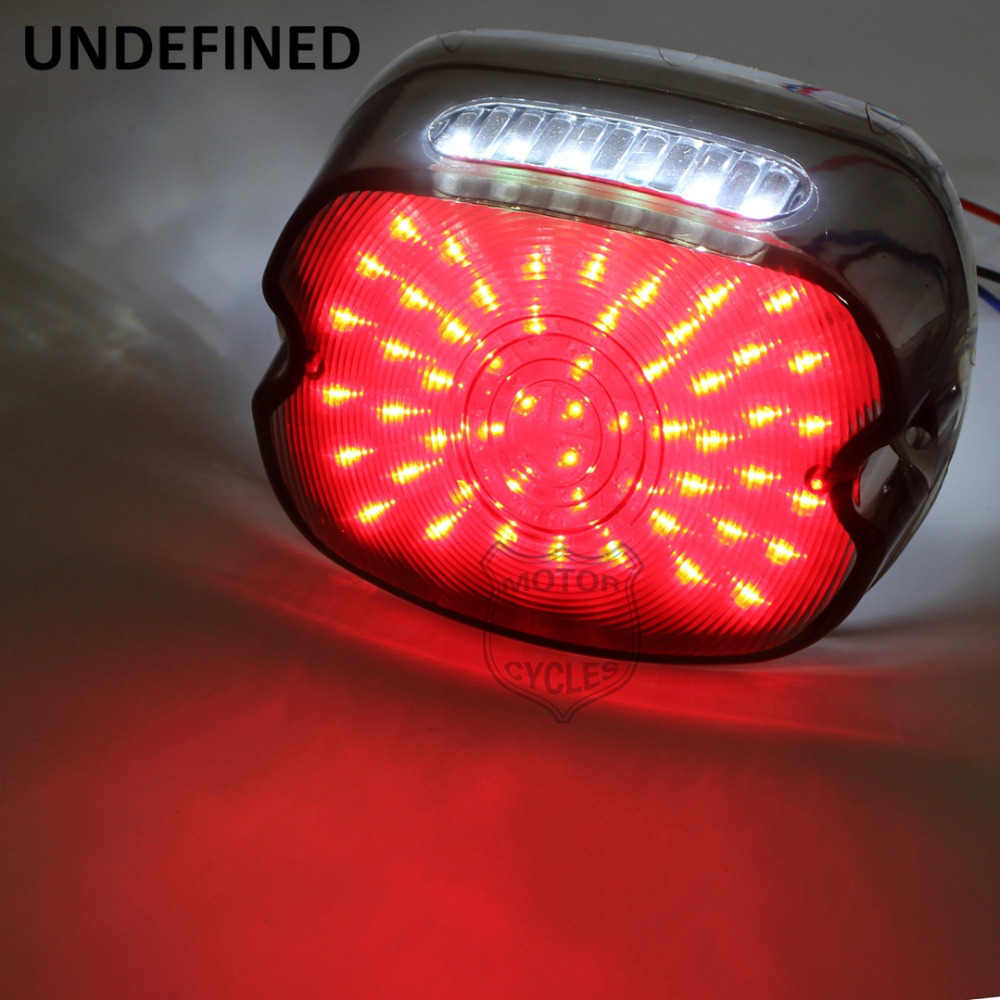 ハーレー純正タイプ レイダウンＬＥＤテールライト/テールランプ/スモーク スポーツスター/ダイナ/ソフテイル/ツーリングモデル_2