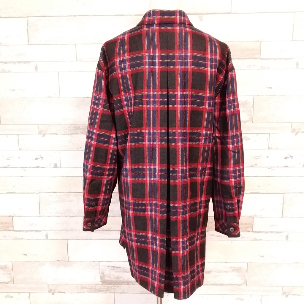 人気Leilian⁄レリアン チェック柄 ロングシャツ シャツワンピース