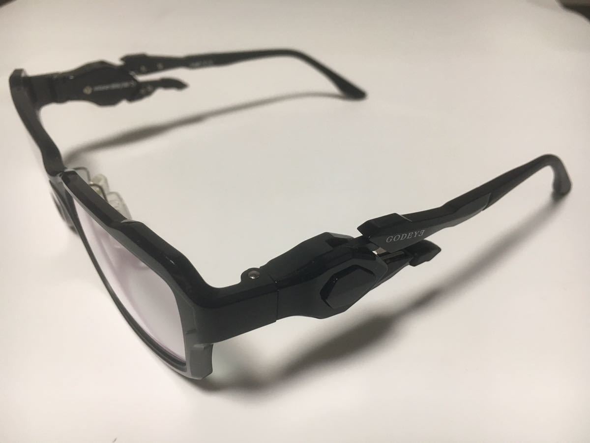 GODEYE黒蓮ゴッドアイ眼鏡メガネ ゲーミンググラス ゲーマー ブルー