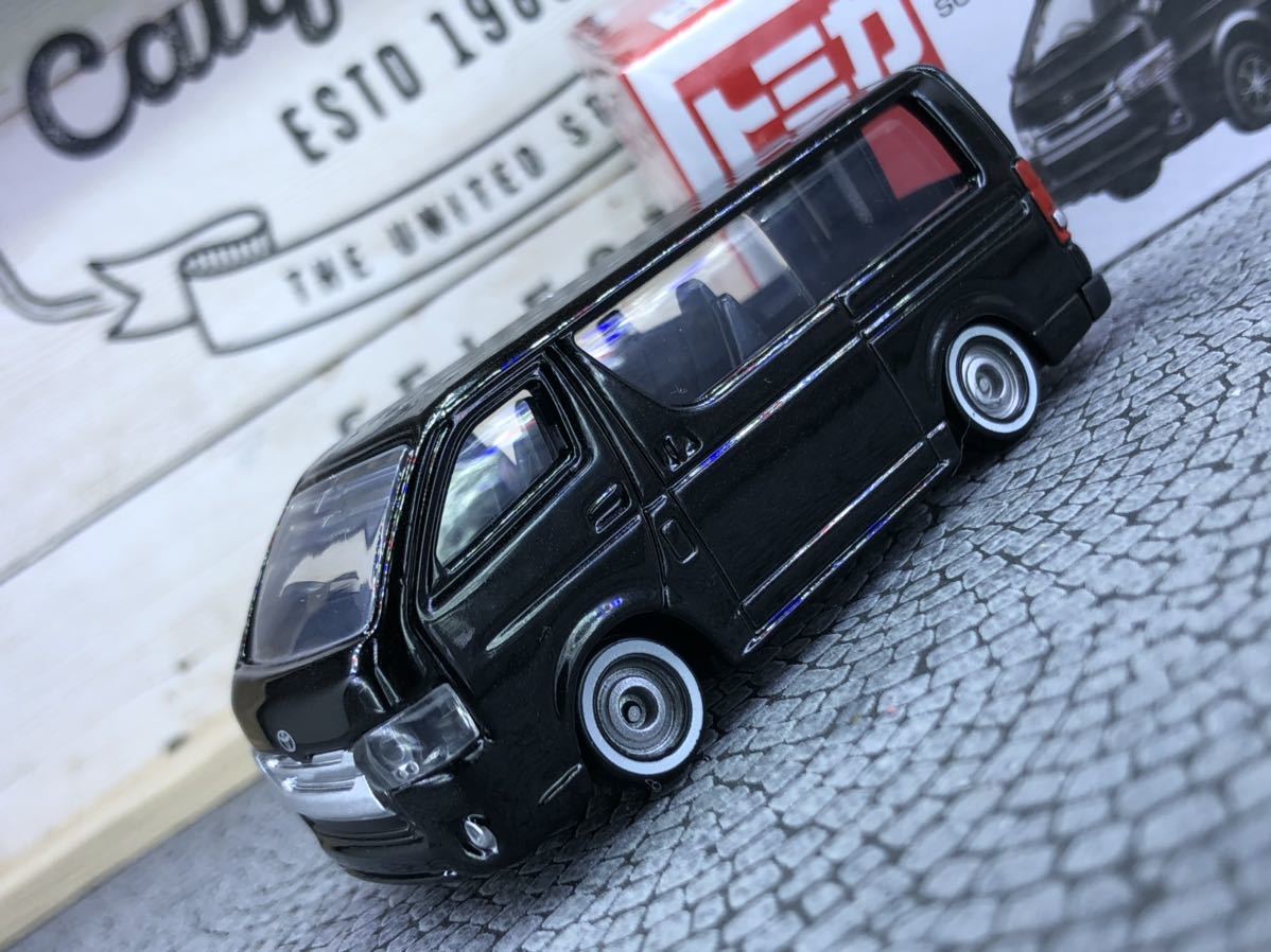 ねじ止め加工済 トヨタ ハイエース トミカ Tomica 個人 ローダウン ホイール交換 改造 リメイク No113 黒 乗用車 売買されたオークション情報 Yahooの商品情報をアーカイブ公開 オークファン Aucfan Com
