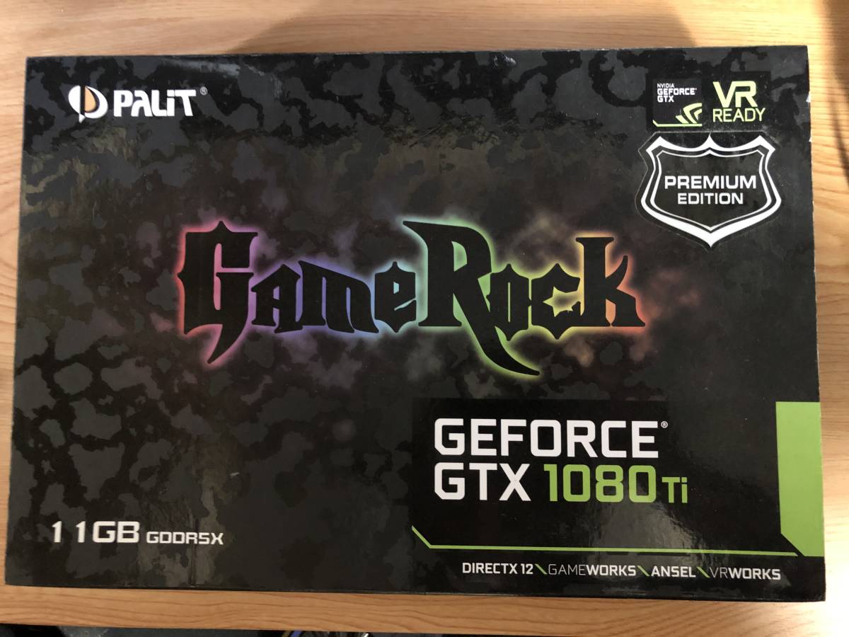 中古 PALIT NVIDIA GeForce GTX 1080 Ti GameRock Premium Edition 11GB GDDR5X