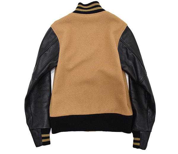 GB SPORT for SHIPS 別注スタジャン M袖レザー USA製 黒紺 SHIPS別注 USA