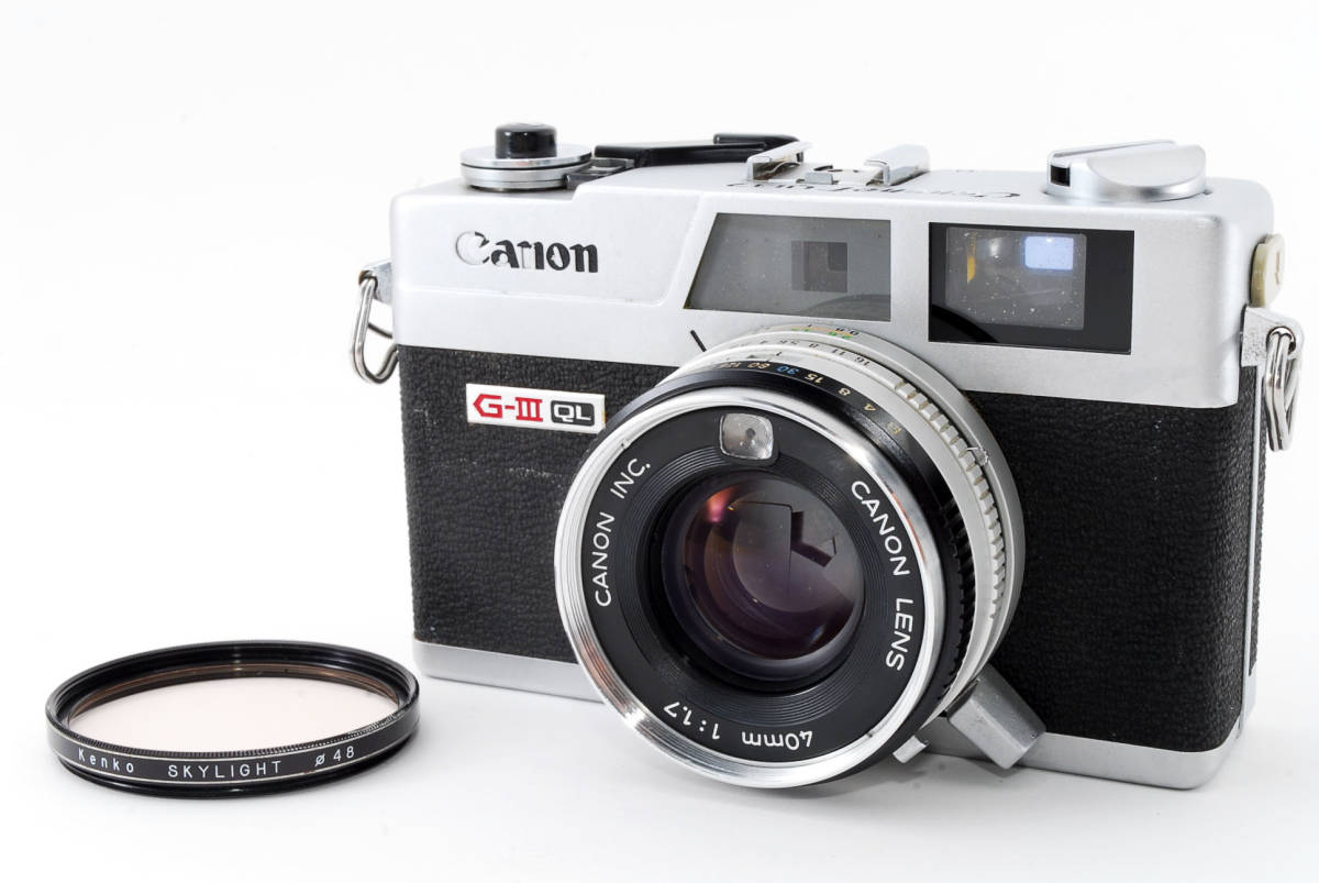 ☆動作品☆ Canon Canonet QL17 G-III 40mm F1.7 キャノン キャノ