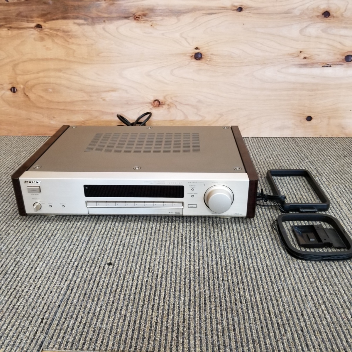 SONY ST-S333ESJ FM/AMステレオチューナー 動作品 美品 SONY FM⁄AMステレオチューナー ST-S333ESJ(リモコン付き) - ソニー