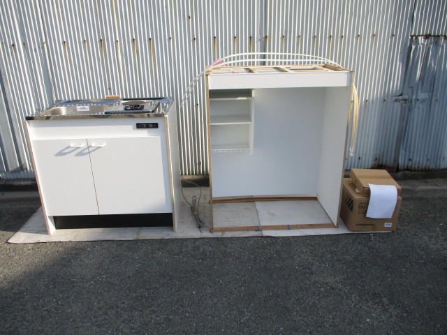 ■亀井製作所■ミニキッチン900mmサイズ左シンク■展示未使用品30000円～! キッチン,ミニキッチン,亀井製作所 ミニキッチン ミニカテゴリーの亀井製作所 キッチン,コンパクトキッチン,亀井製作所 加熱 900の通販