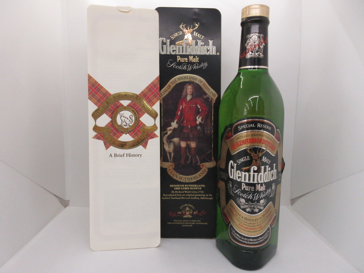 送料無料 グレンフィディック スペシャルリザーブ シングル ピュア モルト Gleniddich 750ml 40% スコッチ ウイスキー 未開栓 古酒 缶ケース付/C6604(スコッチ)｜売買されたオークション情報、yahooの商品情報 スコッチ