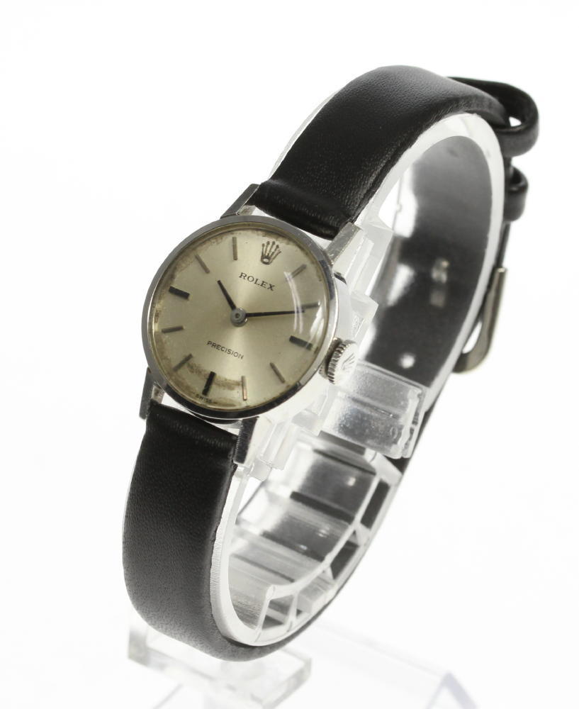 ロレックス プレシジョン Cal.1400 ROLEX cal.1400 手巻き ROLEXロレックス アンティーク SS レディース 純正ピン 0 革 手 ムーブメント プレシジョン手巻き