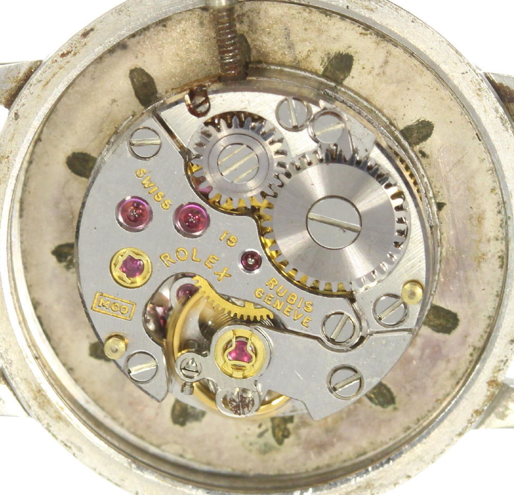 ロレックス プレシジョン Cal.1400 ROLEX cal.1400 手巻き ROLEXロレックス アンティーク SS レディース 純正ピン 0 革 手 ムーブメント プレシジョン手巻き