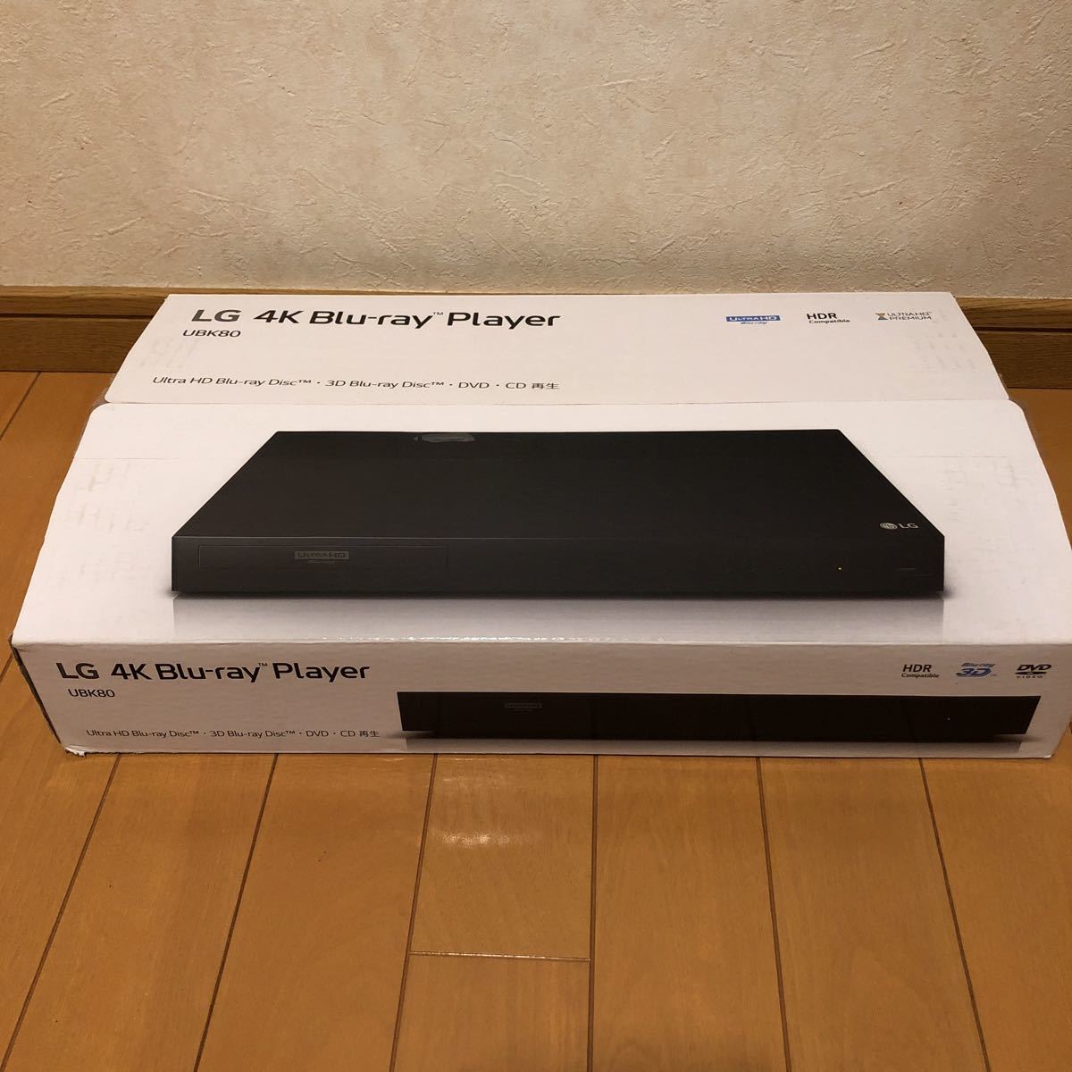 新古品） LG 4K Ultra HD ブルーレイプレーヤー 4Kアップコンバート 