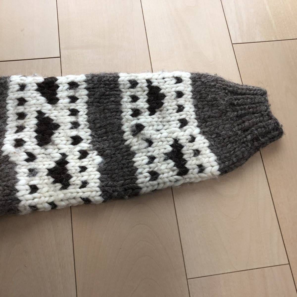 Kanata カウチン セーター カーディガン ウール カナダ メープル