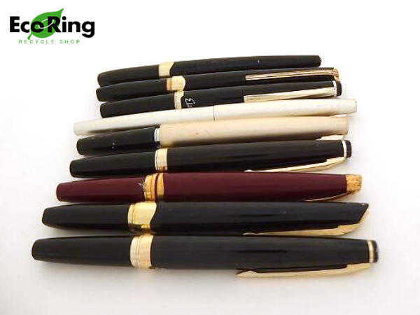 2本セット】PILOT プラチナ万年筆 インク付き 18K 14K 万年筆