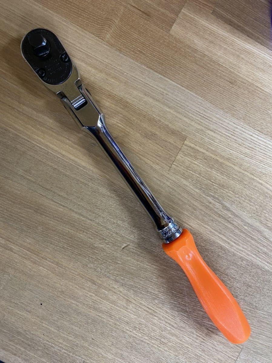 スナップオン | 3&frasl;8 Snap-on 工具 3&frasl;8SQ 3／8 フレックスラチェットハンドル FF80A フレックスラチェットの通販 3&frasl;8SQハードハンドルスタビー 海外手配品スナップオン 3&frasl;8dr SNAP-ON ラチェットハンドル デュアルテクノロジーソフトグリップ