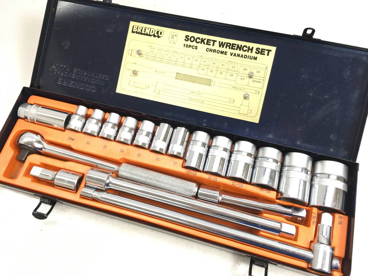 新作登場，正規品 10346385 BRENDCO ソケットレンチセット 19PCS ハンドツール w1204-7-500(ソケットレンチ)｜売買されたオークション情報、yahooの商品情報をアーカイブ公開 - オークファン ソケットレンチ