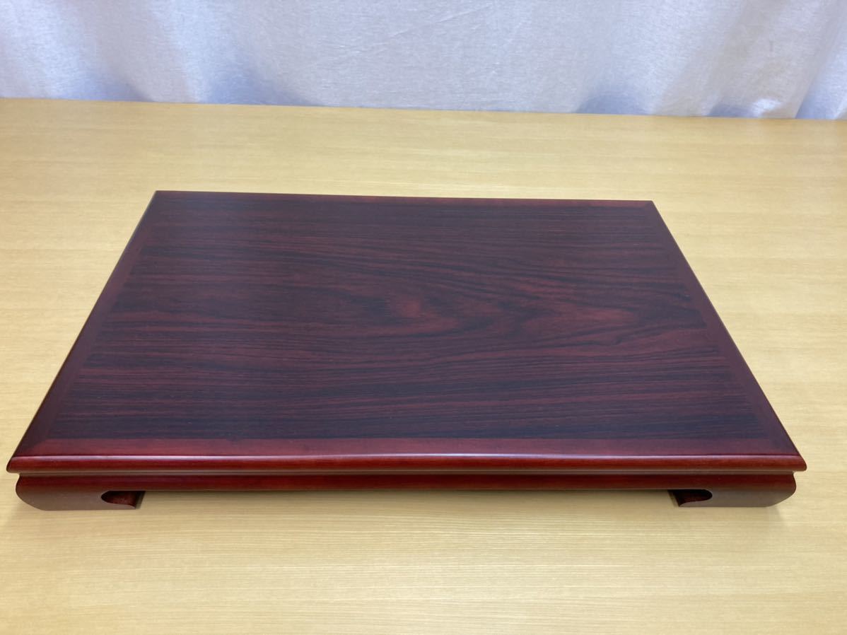 花台 50.5×32.5×12 唐木 木工芸 紫檀？ 黒檀？ 木製 飾り台 香炉台