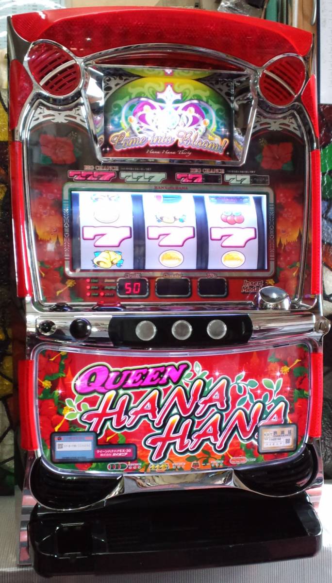 パイオニア◎クイーンハナハナEX-30◎レス機付属実機 パチスロ実機