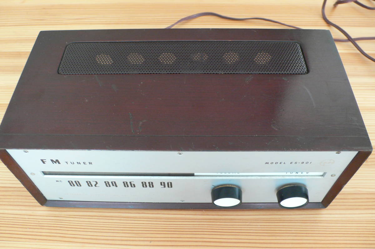 IN JA 調整。 RADIO ナショナル真空管FMチューナーES-901 を