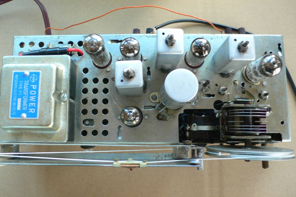 IN JA 調整。 RADIO ナショナル真空管FMチューナーES-901 を