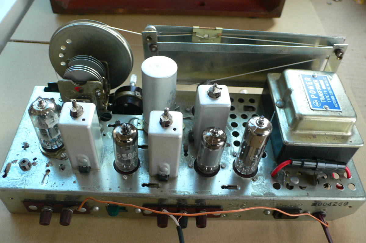 IN JA 調整。 RADIO ナショナル真空管FMチューナーES-901 を