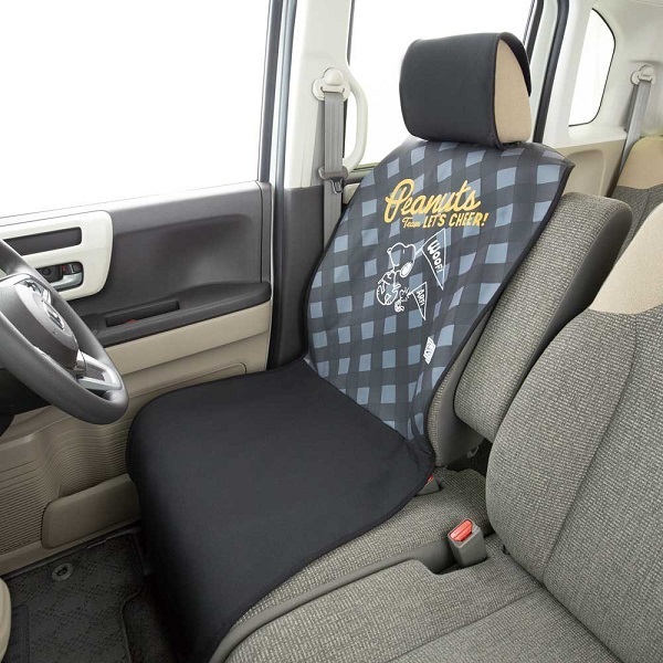 軽自動車 普通車等 エプロンタイプ シートカバー スヌーピーチア セパレートシート 軽ベンチシート兼用 フロント用 1枚 グレー Gr シートカバー 売買されたオークション情報 Yahooの商品情報をアーカイブ公開 オークファン Aucfan Com