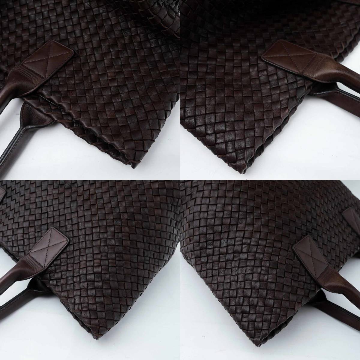 美品 BOTTEGA VENETA ボッテガ ヴェネタ カバ トートバッグ ダーク