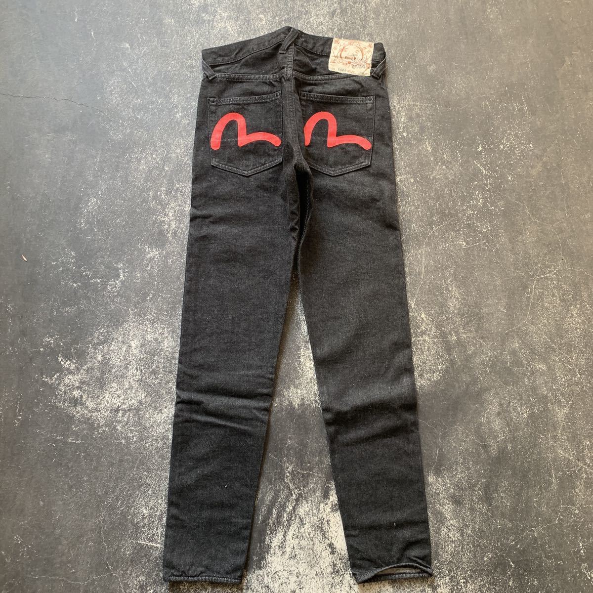 希少 EVISU エヴィス エビス ジーンズ W30 ブラックデニム 希少 EVISU エヴィス エビス ジーンズ W30 ブラックデニム