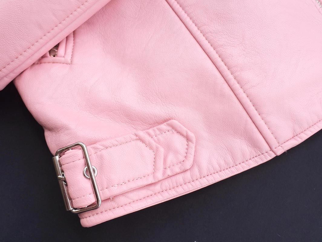 Zara Girls ザラガールズ フェイクレザー ライダース ジャケット Size13 14 164ｃｍ ピンク Alb5 女の子用 売買されたオークション情報 Yahooの商品情報をアーカイブ公開 オークファン Aucfan Com