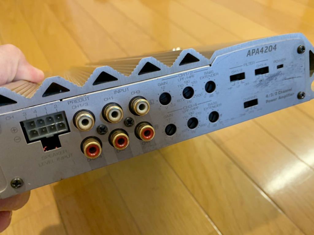 APA4204 アゼスト ADDZEST アンプ 4CH *18 ADDZEST(アゼスト)の 90W